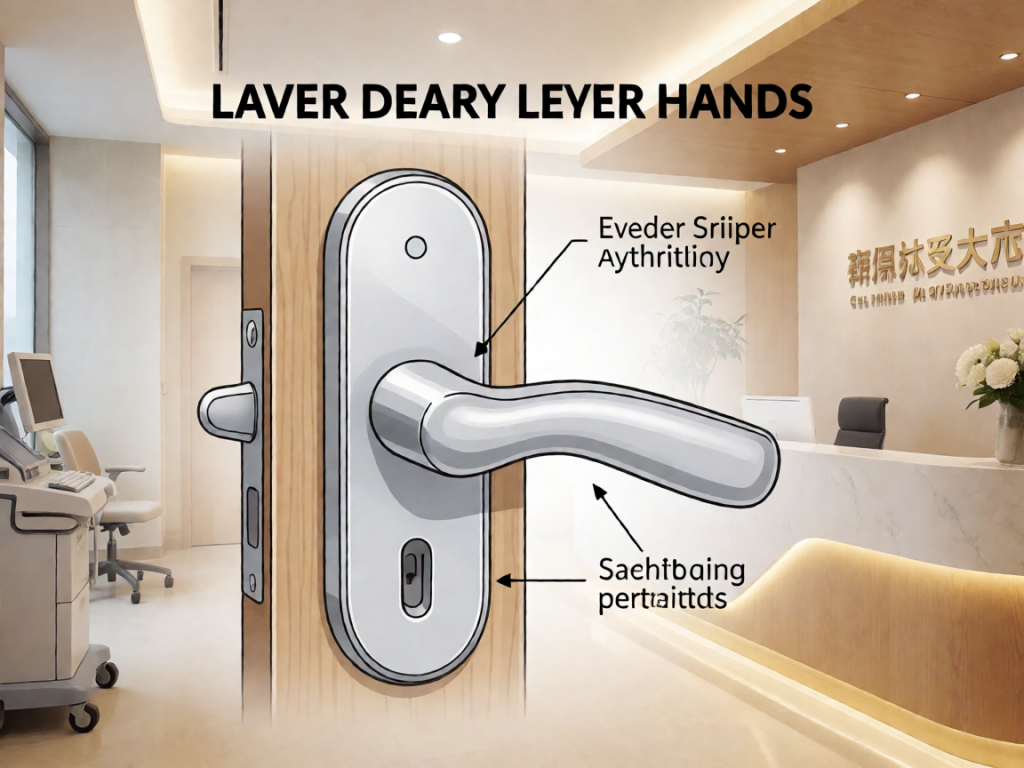 Senior health guide about Lever Door Handles - medical illustration
