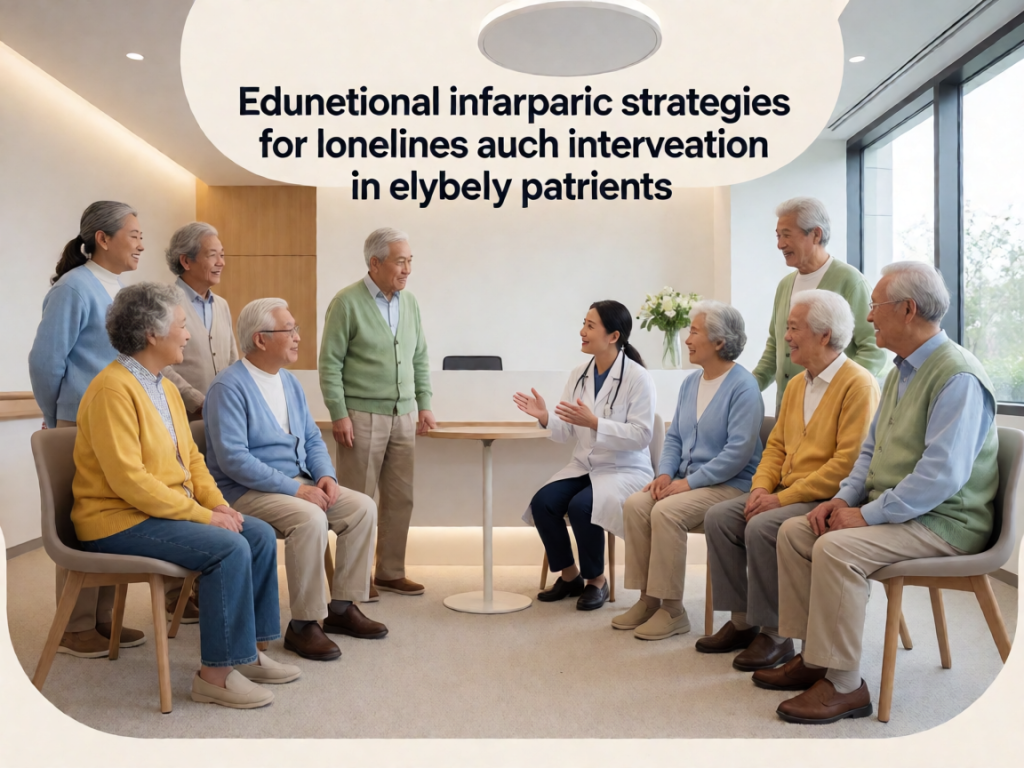 Senior health guide about Loneliness Intervention Strategies - medical illustration