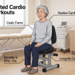 Senior health guide about Seated Cardio Workouts - medical illustration