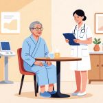 Senior health guide about Adult Day Care - medical illustration
