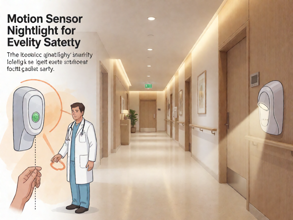 Senior health guide about Motion Sensor Nightlights - medical illustration