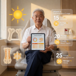 Senior health guide about Vitamin D Supplementation - medical illustration