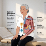 Senior health guide about Calcium Absorption Enhancers - medical illustration