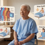Senior health guide about Sleep Quality and - medical illustration