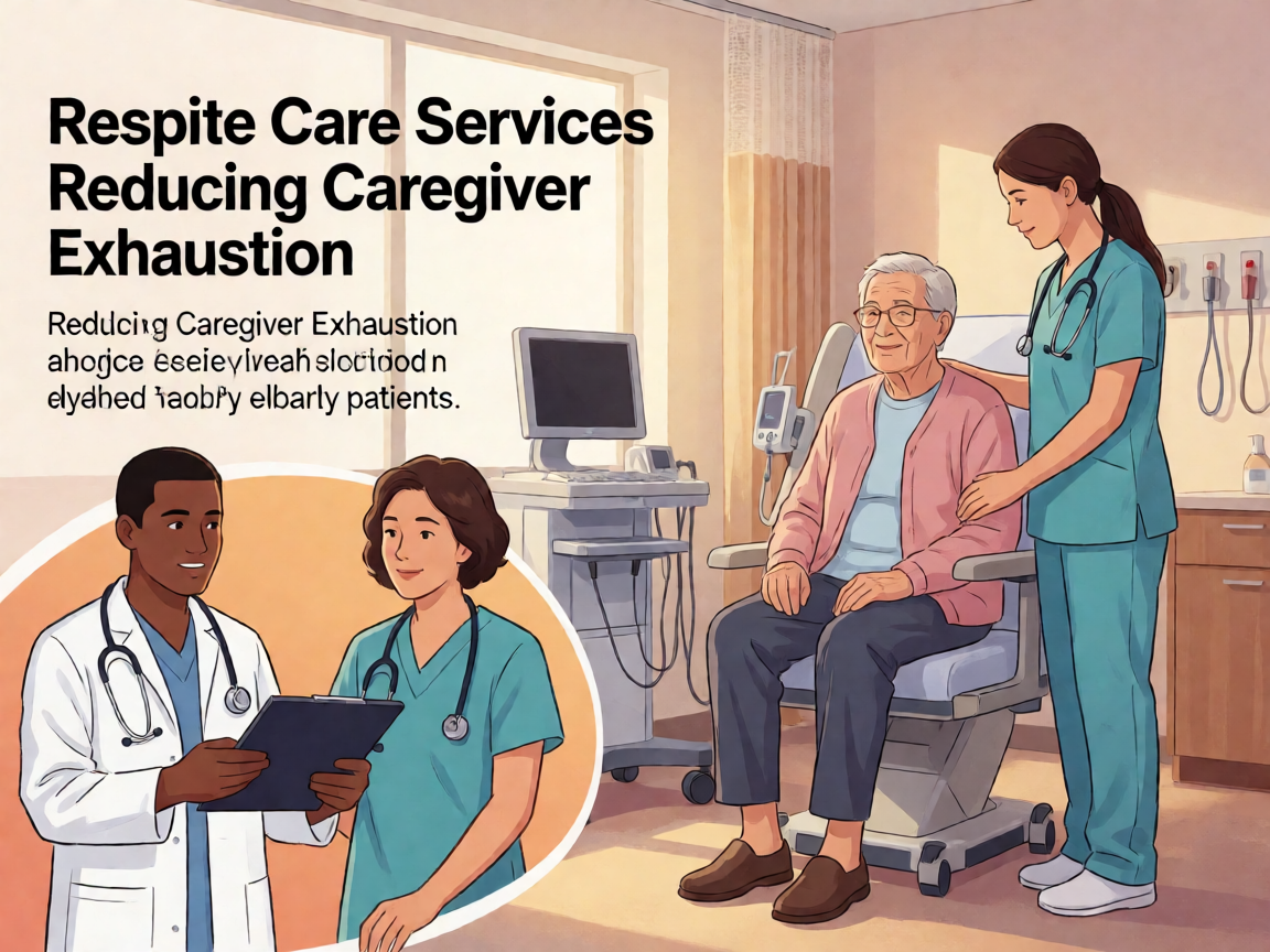 Senior health guide about Respite Care Services - medical illustration