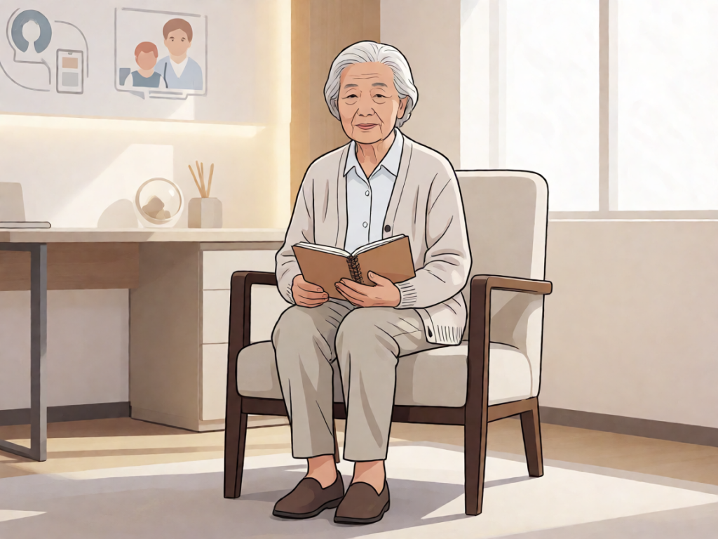 Senior health guide about Journaling As Emotional - medical illustration