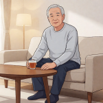 Senior health guide about Managing Health Anxiety - medical illustration