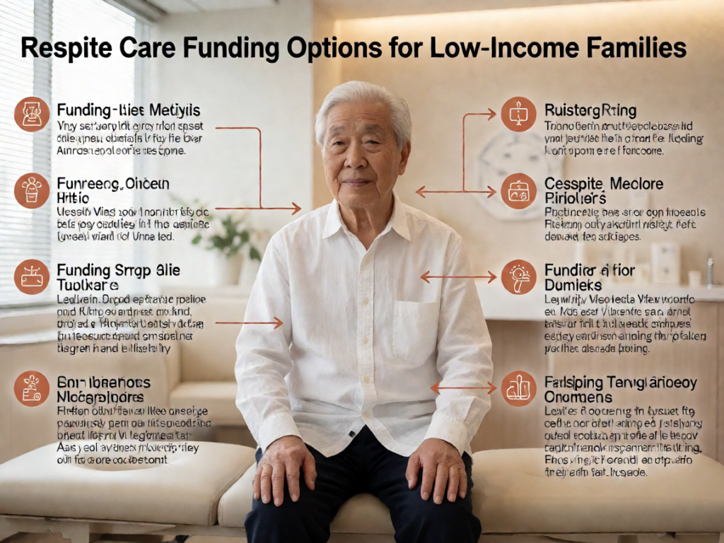 Senior health guide about Respite Care Funding - medical illustration