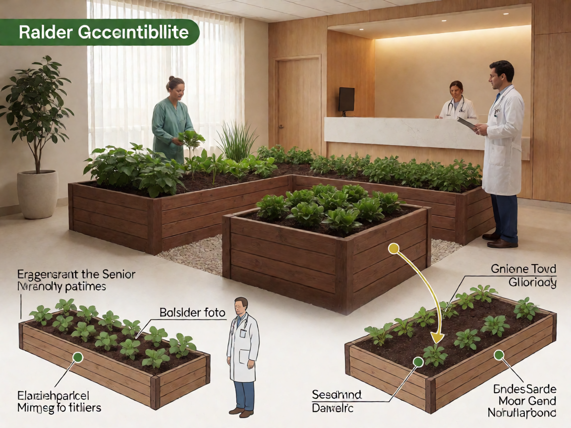 Senior health guide about Raised Garden Beds - medical illustration