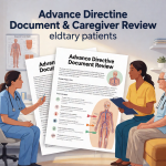 Senior health guide about Advance Directive Documents - medical illustration