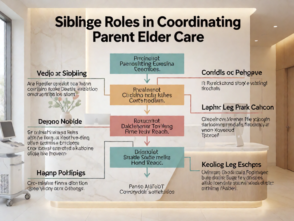 Senior health guide about Sibling Roles in - medical illustration