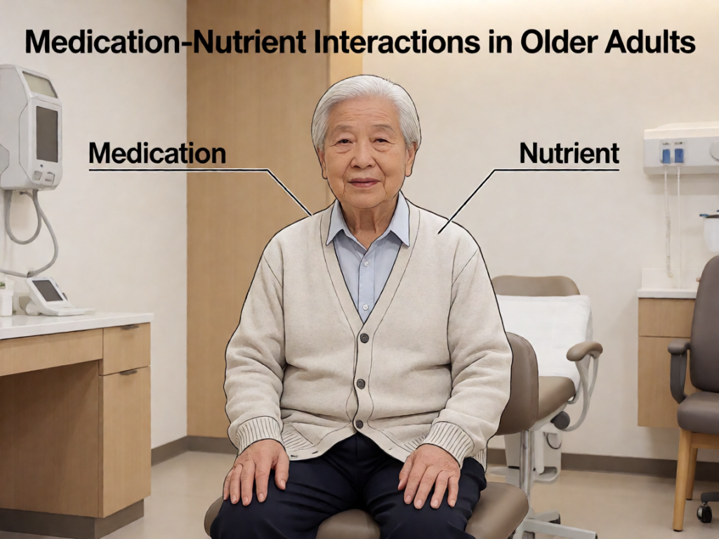 Senior health guide about Medication-Nutrient Interactions In - medical illustration