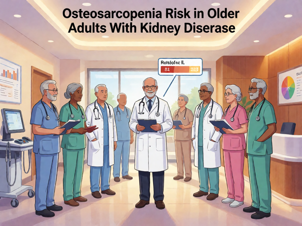 Senior health guide about Osteosarcopenia Risk in - medical illustration