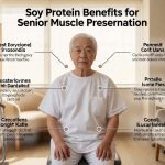 Senior health guide about Soy Protein Benefits - medical illustration