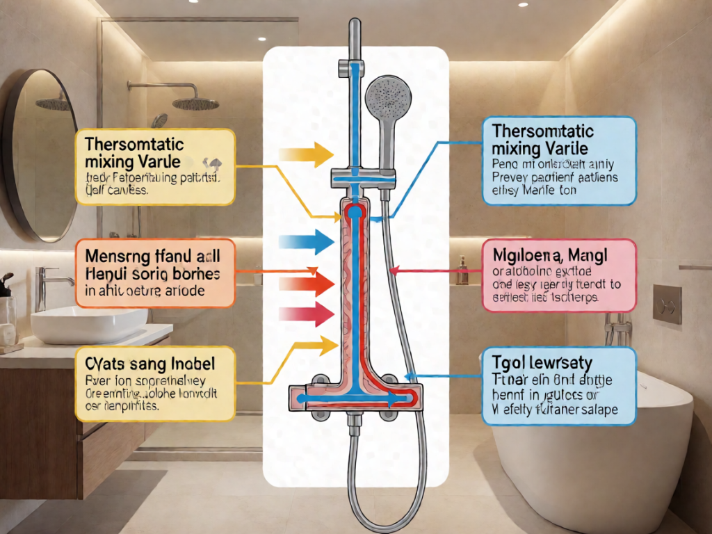 Senior health guide about Thermostatic Mixing Valves - medical illustration
