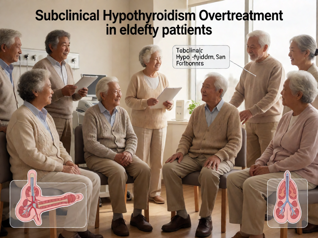 Senior health guide about Subclinical Hypothyroidism Overtreatment - medical illustration